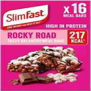 SlimFast Tasty Balanced Meal Bar High in Protein 16 x 60 g Rocky Road Flavour UK