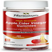 Apple Cider Vinegar Vegan Gummies - Enhanced with Vitamin C, Chromium & Pomegran