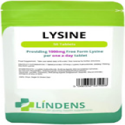 Lindens Lysine 1000Mg 2-Pack 100 Tablets (L-Lysine Hydrochloride) Supplement