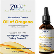 Zane Hellas 190 Mg Oregano Oil-164 Mg Carvacrol per Serving-4 Drops Daily. 100%
