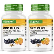 2x OPC + vitamin C = 480 capsules - 600mg per capsule - grape seed extract vegan