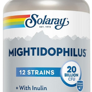 Solaray Mightidophilus 12 Strains 20 Billion CFU with Inulin - Lab Verified - Ve