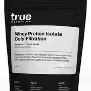 Vanilla Whey Protein Isolate Cold-Filtration - 100% Whey Protein Powder - 27g Protein per Serving - Mixes Easily and Tastes Great - Third Party Tested - French Vanilla - 1lb