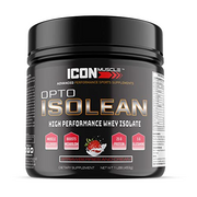 Icon Muscle Isolean Whey Protein Isolate Powder, Vanilla, Chocolate, Strawberry, Cookies & Cream, Salted Caramel, Chocolate Mint, Chocolate Peanut Butter, 1 Pound (Strawberries & Cream)