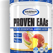 Gaspari Nutrition Proven EAAs, Vegan Fermented EAAs, Enhances Recovery & Replenishes Electrolytes, Non GMO (30 Servings, Guava Nectarine)