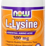 NOW Foods L-lysine 500 mg, 250 Capsules (Pack of 4)