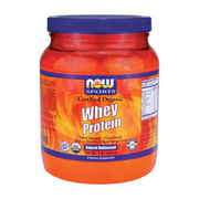 Now Foods Whey Protein Natural Unflavored, Organic - 1 lb. 3 Pack