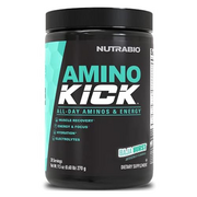 NutraBio Amino Kick - Amino Acid Energy Formula - BCAA's, Electrolytes for Hydration, Natural Caffeine- 30 Servings (Baja Burst)