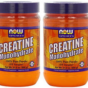 Now Foods Creatine Monohydrate Pure Powder - 21.2 oz. 2 Pack