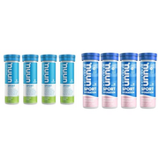 Nuun Sport Electrolyte Tablets for Proactive Hydration, Lemon Lime, 4 Pack (40 Servings) & Sport Electrolyte Tablets, Strawberry Lemonade, 40 Total Servings, 5 Essentials Electrolytes, Vegan, Non-GMO