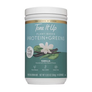 Tone It Up Plant Based Protein Powder + Greens I Dairy Free, Kosher, Non-GMO Pea & Pumpkin Seed Protein for Women I 14 Servings, 15g of Protein – Vanilla