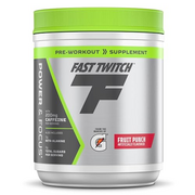 Fast Twitch, Caffeinated Pre-Workout Supplement Mix, Fruit Punch, 1.01lb (Pack of 1) Cannister (Packaging May Vary)