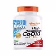 Doctor's Best High Absorption Coq10 with Bioperine 400 mg 60 Veg Caps