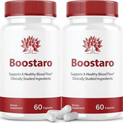 (2 Pack) Boostaro, Boostaroo Male Virility Blood Flow Supplement (120 Capsules)