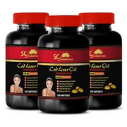 Helps Treat Arthritis - Cod Liver Oil 600mg - Vitamins Dietary Supplements - 3B