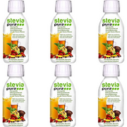 steviapura Stevia Flüssigsüße | 6 x 150ml Flasche | OHNE FRUCTOSE | Stevia | Süßstoff | Zuckerersatz | Laktosefrei | Vegan | von Natur aus Glutenfrei | Halal | Kalorienarm | Ideal für Desserts, Getränke, Salaten, Suppen und Smoothies