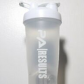 PA Results Smoothie Shaker Bottle 20oz Protein Shake with Mixing Ball ( White )