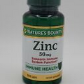 2x Nature's Bounty Zinc 50mg 100ct Dietary Supplement Exp 9/24