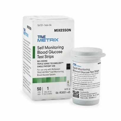 Blood Glucose Test Strips 50 Count by McKesson