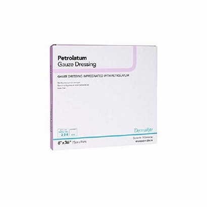 Impregnated Dressing 3 X 36 Inch Sterile 12 Count by DermaRite
