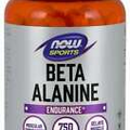 NOW Foods Carnosine Beta-Alanine 750mg 120 Caps Endurance Amino Acid 2250mg per3