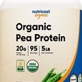Nutricost Organic Pea Protein Isolate Powder (5LBS) - Protein from Plants