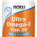 NOW Foods Ultra Omega-3 180 Softgels 500 EPA 250 DHA Fish Oil 10/2027EXP