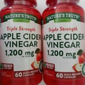 Nature's Truth® Triple Strength Apple Cider Vinegar 1,200 mg 60 Count (2 Pack)