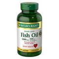 Nature's Bounty ODOR-LESS Fish Oil 1400mg, 980mg Omega-3 130 Coated Softgels USP