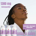 Organic Ashwagandha with Black Pepper Root Capsules 1300mg - Mood Support x3
