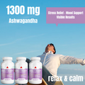 Ashwagandha Black Pepper Root Capsules - Anxiety Relief, Stress, Mood Support x3