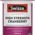 Cranberry 25000mg High Strength 30 Caps Swisse Ultiboost