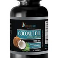 Pure Coconut Oil 3000mg Extra Virgin Non-GMO Fatty Acids 1 Bottle, 60 Capsules