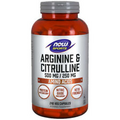 L-Arginine & L-Citrulline Amino Acids 240 Caps - Metabolism Muscle  Now Foods