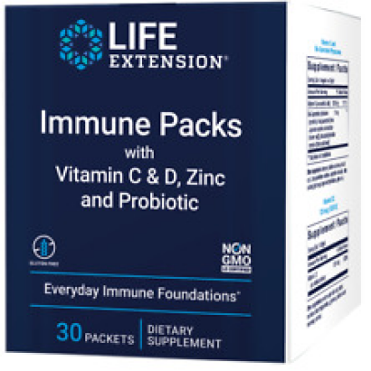 Life Extension Immune Packs Vitamin C & D Zinc and Probiotic Quercetin Epicor