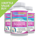 Glucosamine Chondroitin Joint Health Support Capsules With Turmeric 3 Bottles