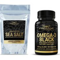 FREZZOR Natural Mineral Rich, Flaky Sea Salt + FREZZOR OMEGA-3 Joint Support