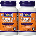 NOW Foods Vitamin D3 5000 Iu, 240-softgels (Pack of 2)