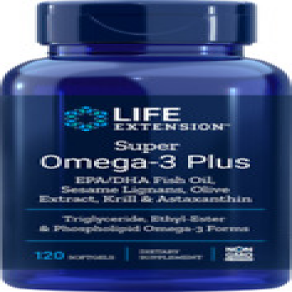 3 PACK SAVE $38 NOW Life Extension Super Omega 3 Plus EPA DHA Krill 120 soft gel