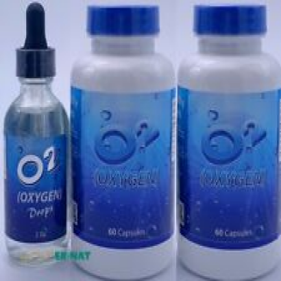 Oxygen drops & Caps Promotes Healthy Oxygen Levels Stabilized Cell Vital Energy