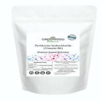 Pyridoxine Hydrochloride(Vitamin B6)Greenwood Botanics High Potency 500g/1.1 lbs