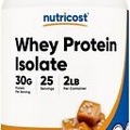 Nutricost Whey Protein Isolate (Salted Caramel) 2LBS - Non GMO, Gluten Free