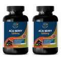 Pure ACAI Berry Powder 1200mg Cleanse Super Antioxidant 2 Bottles, 120 Capsules