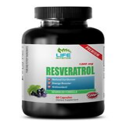 antioxidant complex - RESVERATROL 1200mg - neuroprotective properties 1 Bottle