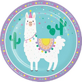 Creative Converting Llama Party Paper Plates, 8 ct, Multicolor, 9"