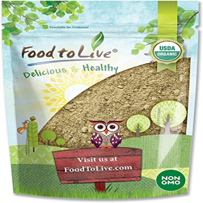 Food to Live Organic Hemp Protein Powder, 8 Ounces — 50% Protein, Non-GMO, Non-Irradiated, Pure, Kosher, Vegan Superfood, Rich in Iron and Fiber