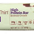 ThinkThin High Protein Bar, Brownie Crunch, 60 g, Bars, 10 Count