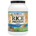 NutriBiotic Plain Rice Protein, 3 Lb (1.36kg) | Low Carb, Vegan & Raw Protein Powder | Grown and Processed Without Chemicals, Gluten or GMOs | Keto Friendly & Easy to Digest