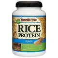 NutriBiotic – Plain Rice Protein, 1 Lb 5 oz (600g) - Low Carb, Keto-Friendly, Vegan, Raw Protein Powder - Grown & Processed Without Chemicals, GMOs or Gluten - Easy to Digest & Nutrient-Rich