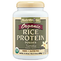 NutriBiotic Certified Organic Rice Protein Vanilla, 1 Lb. 5 Oz | Low Carbohydrate Vegan Protein Powder | Raw, Certified Kosher & Keto Friendly | Made Without Chemicals, GMOs & Gluten | Easy to Digest